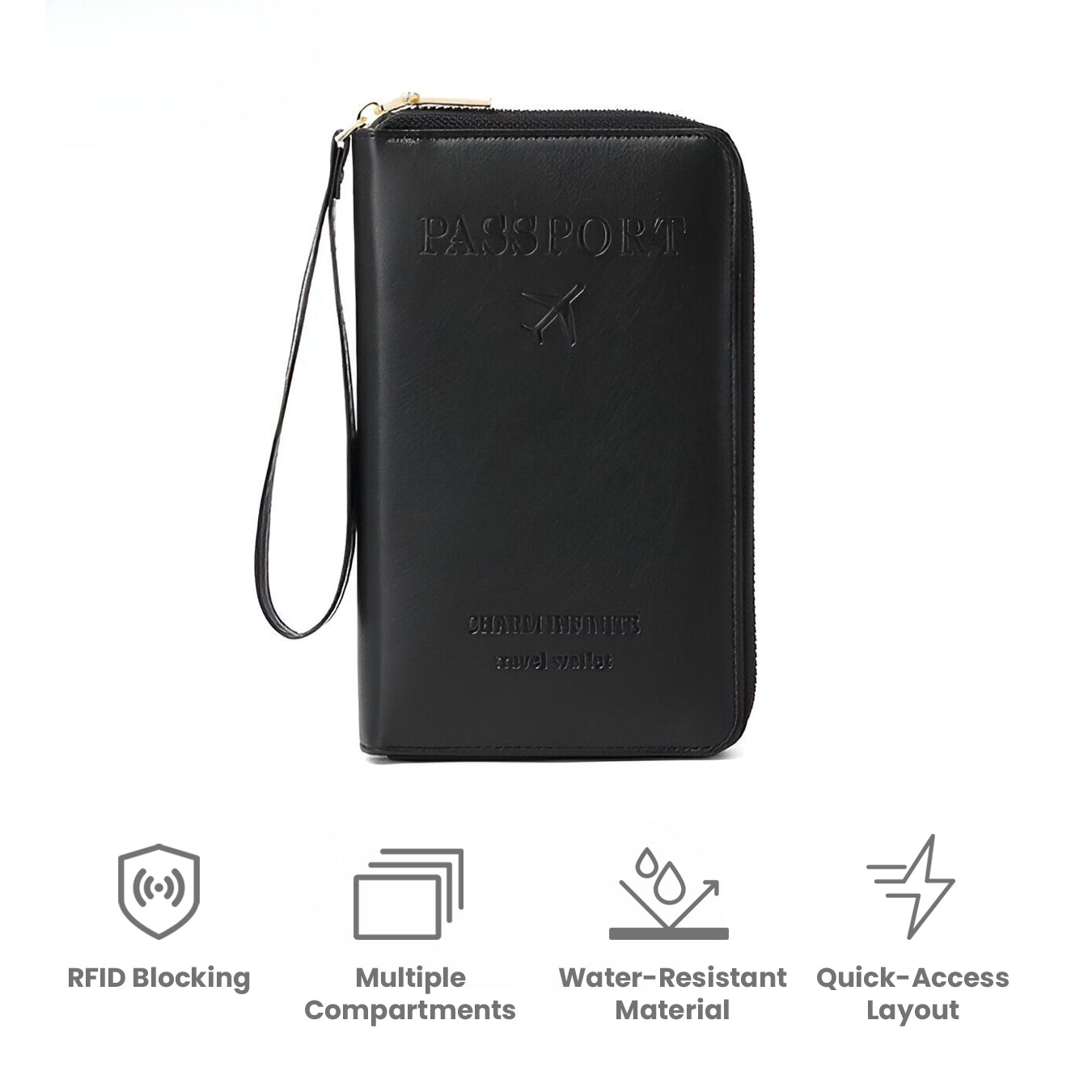 RFID Reis Paspoort Houder LuxuraGuard Beschermhoes