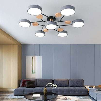 Ronde LED Plafondlamp Modern Woonkamer Lamp Dimbaar