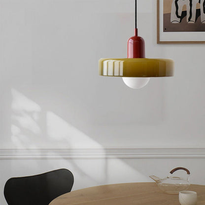Kleurrijke Hanglamp Modern Glazen Design voor Woonkamer