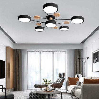 Ronde LED Plafondlamp Modern Woonkamer Lamp Dimbaar
