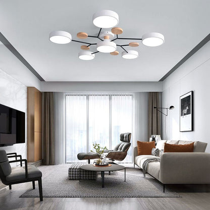 Ronde LED Plafondlamp Modern Woonkamer Lamp Dimbaar