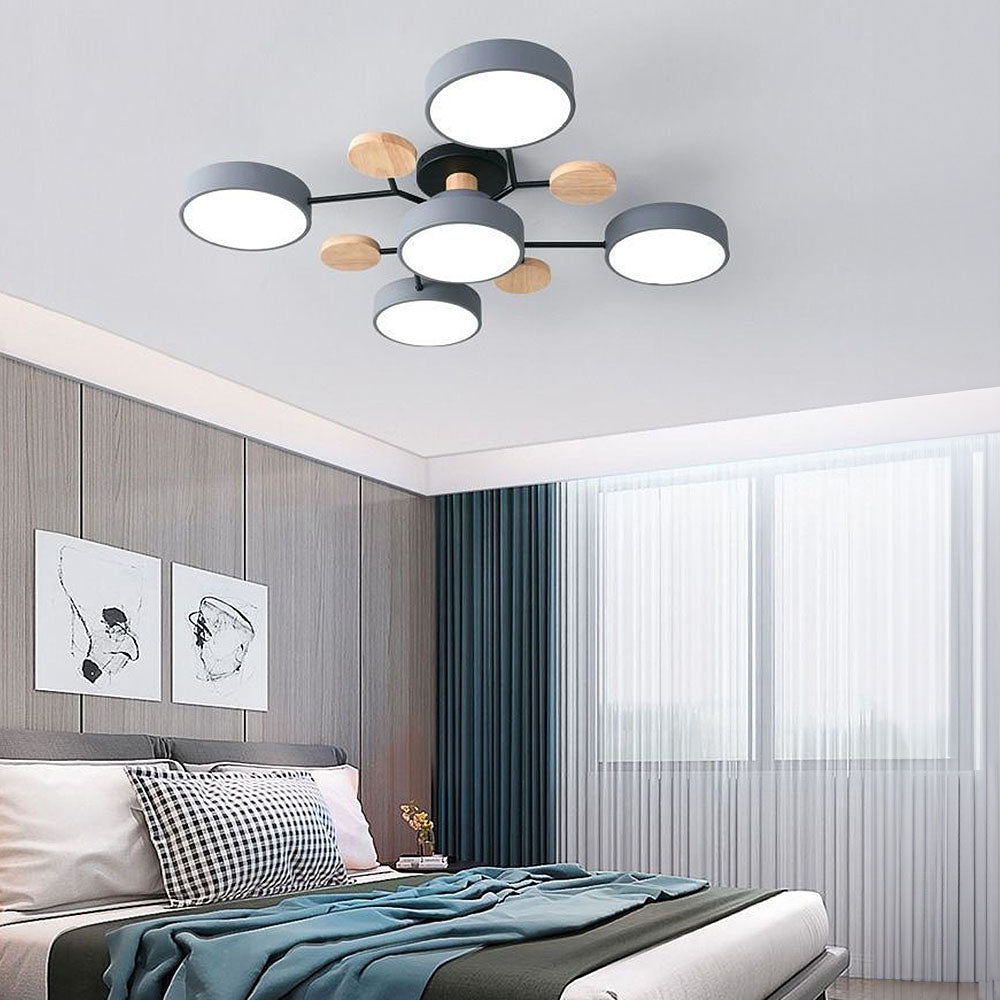 Ronde LED Plafondlamp Modern Woonkamer Lamp Dimbaar
