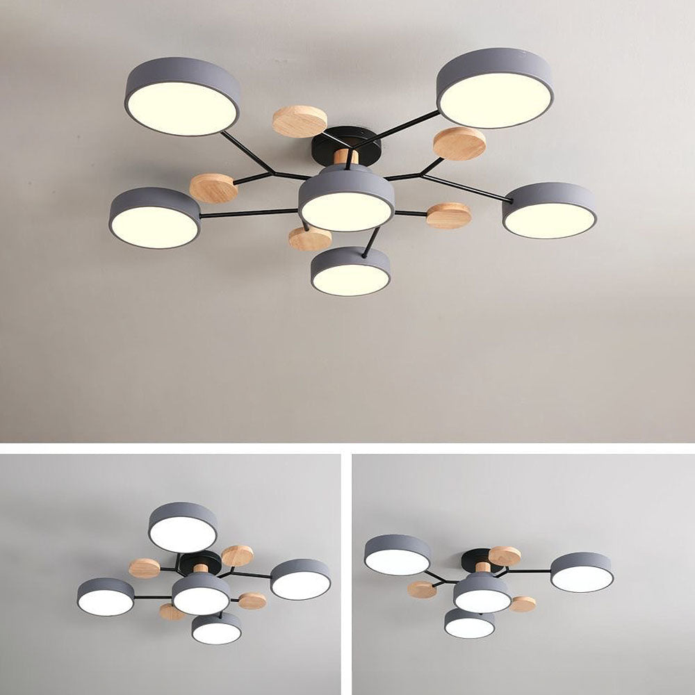 Ronde LED Plafondlamp Modern Woonkamer Lamp Dimbaar