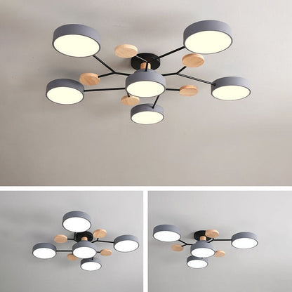 Ronde LED Plafondlamp Modern Woonkamer Lamp Dimbaar