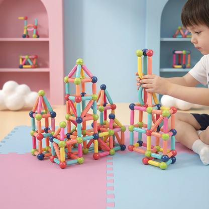 Magnetische Bouwstenen Set voor Kinderen Creatief Spelen - Velinix