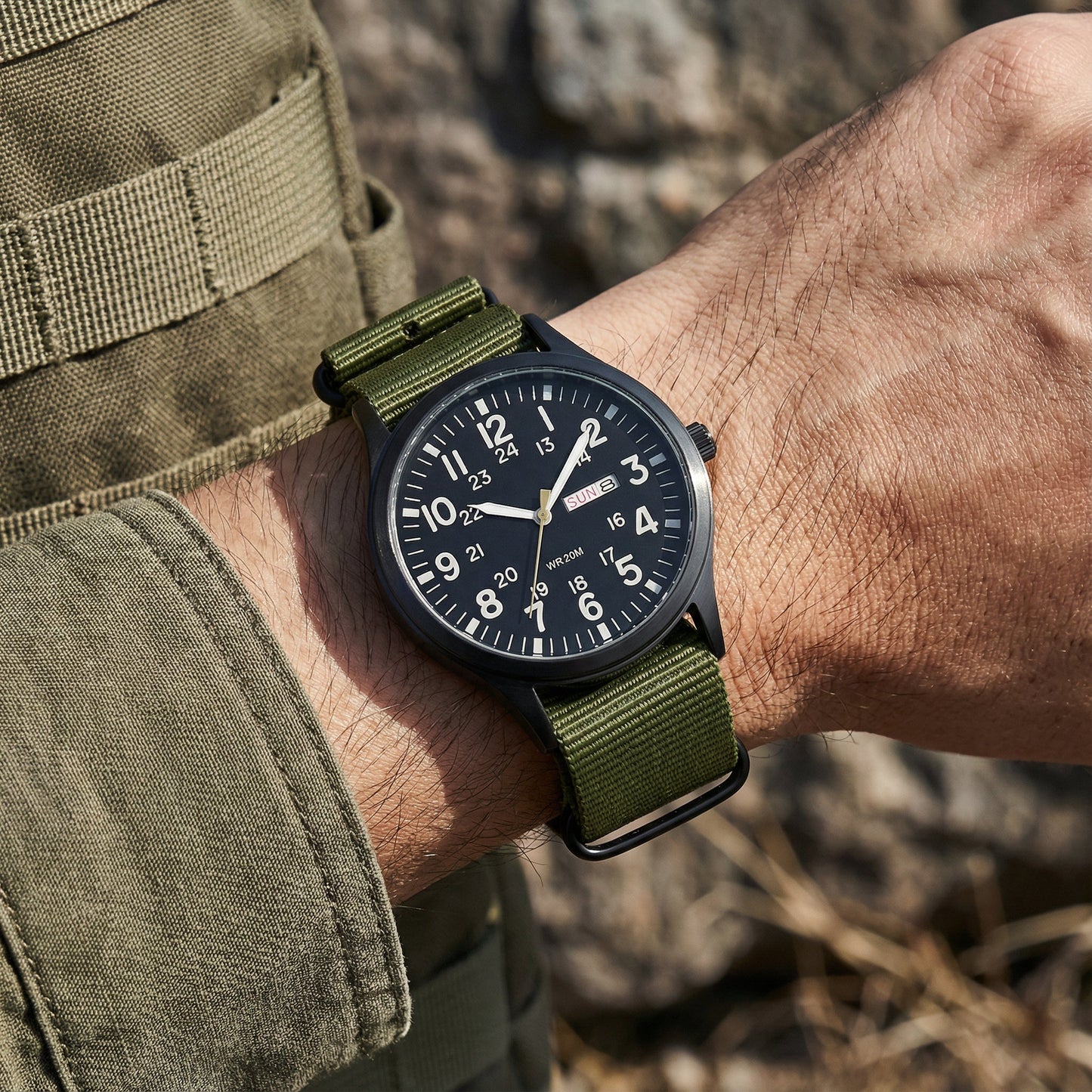 Heren Horloge Outdoor Waterdicht Roestvrij Staal Saffierglas