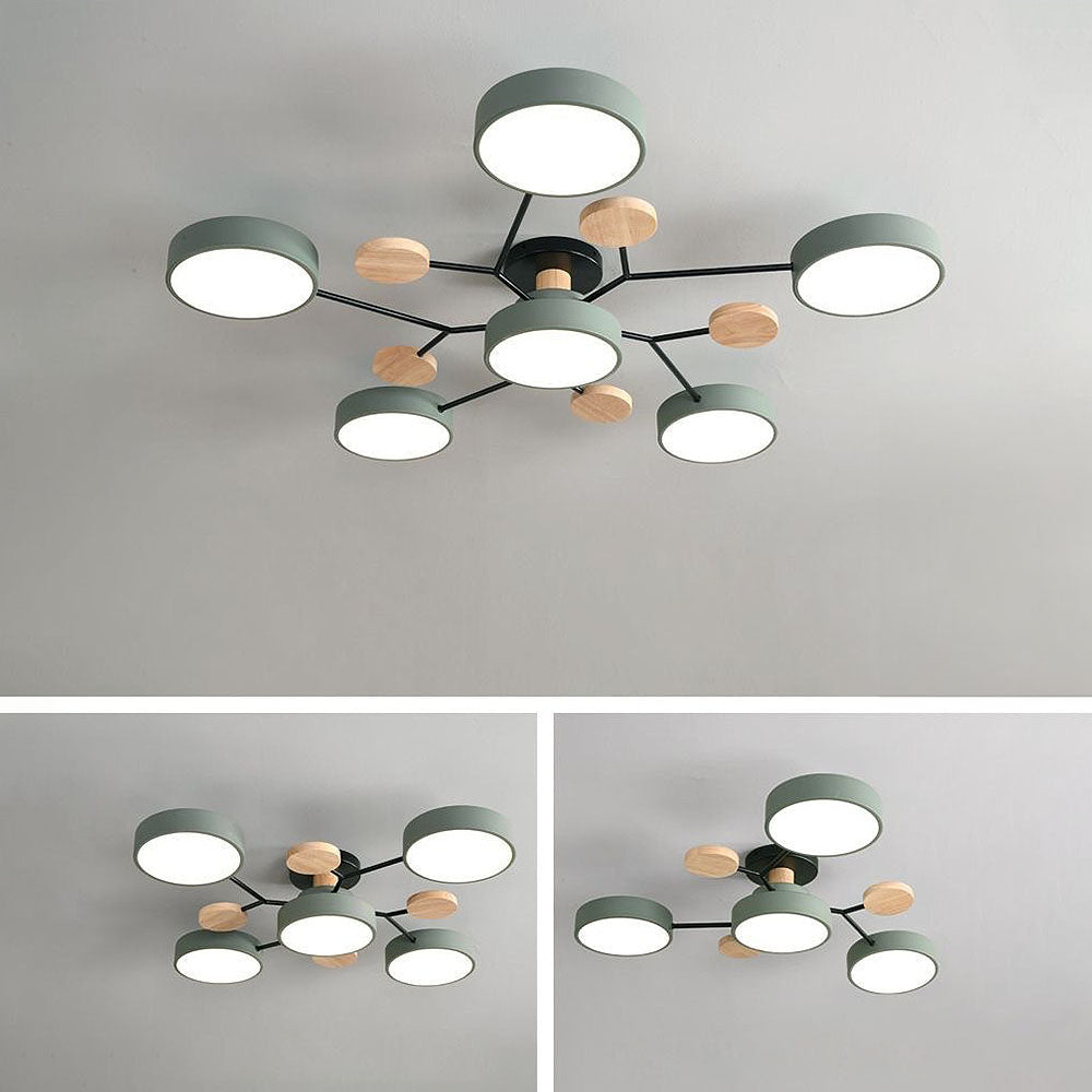 Ronde LED Plafondlamp Modern Woonkamer Lamp Dimbaar