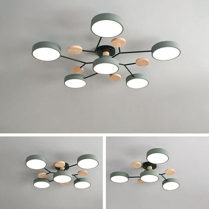 Ronde LED Plafondlamp Modern Woonkamer Lamp Dimbaar