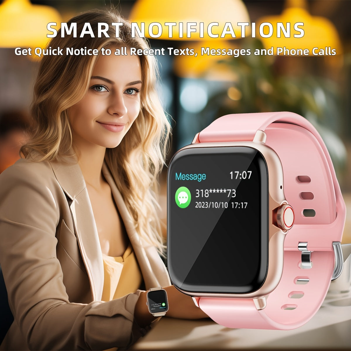 Slimme Horloge met Activiteitstracker en Meldingen