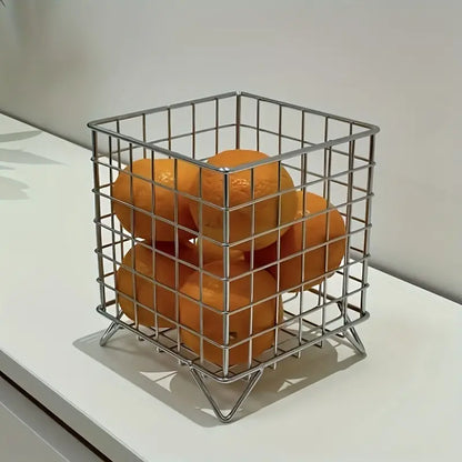 Eenvoudige Opbergkast met Grid Shelf Design voor Thuis