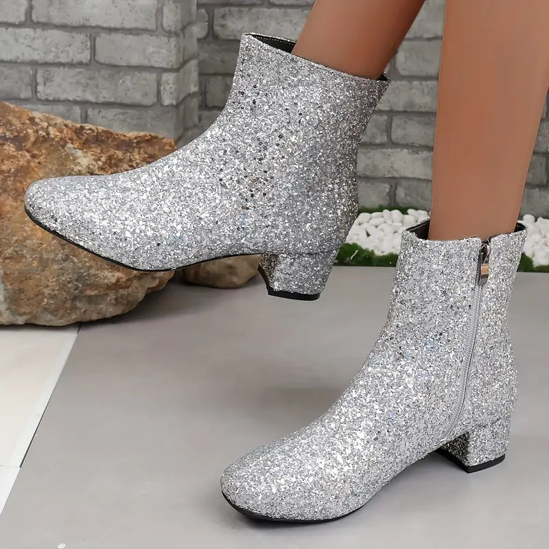 Glitter Laarzen | Feestelijke Glanzende Danslaarzen voor Vrouw