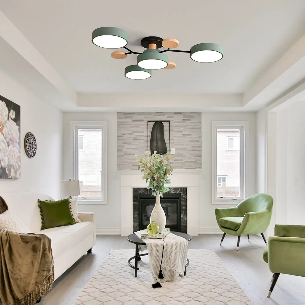 Ronde LED Plafondlamp Modern Woonkamer Lamp Dimbaar