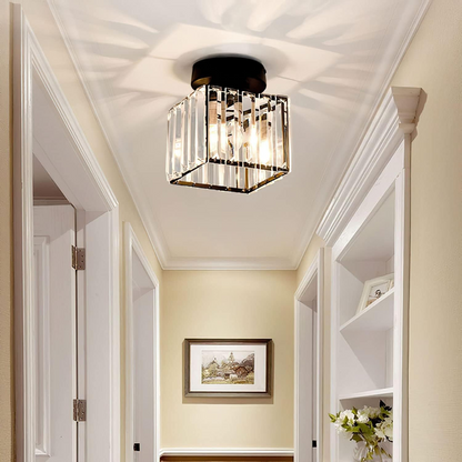 Zwart Plafondlamp Modern LED Flush Design
