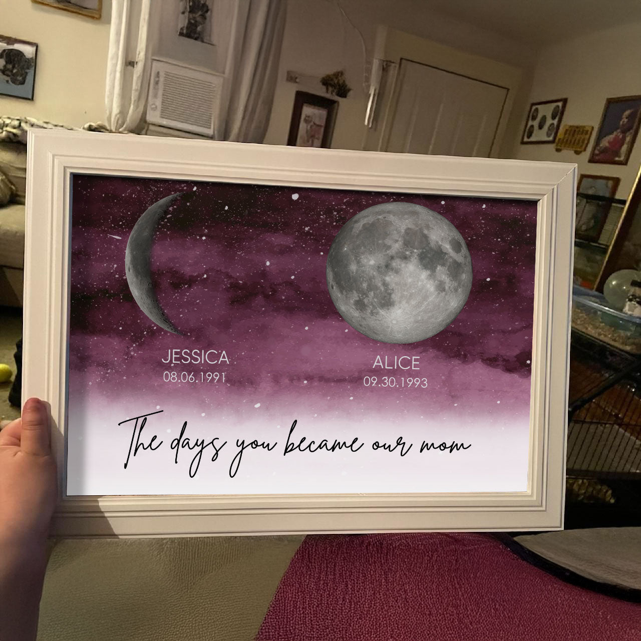 Maanfase Poster Luxe Celestiaal voor Mama
