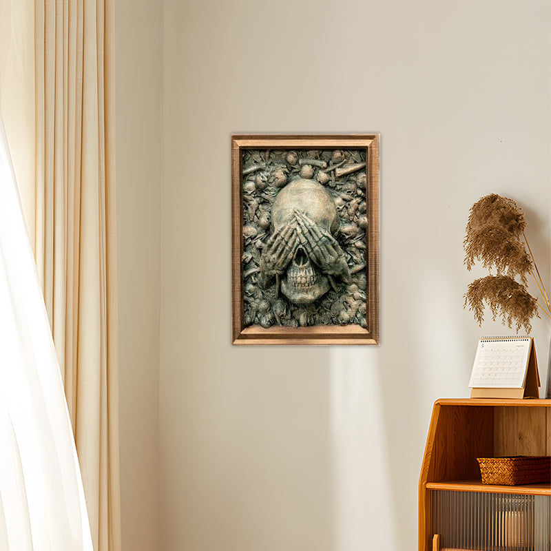 Halloween Schedel Fotolijst Hanger Spreek Geen Kwaad Decoratie