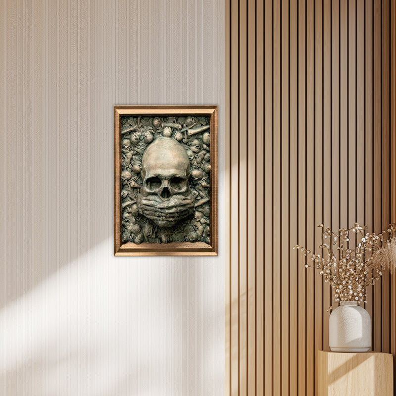 Halloween Schedel Fotolijst Hanger Spreek Geen Kwaad Decoratie