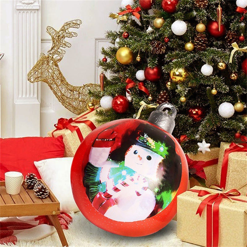 Kerstbal Buiten Decoratie 60cm Weerbestendig PVC