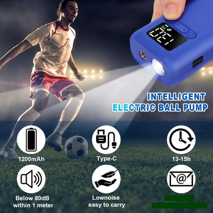 Voetbalpomp Elektrisch Automatisch met LED Lamp 20 PSI