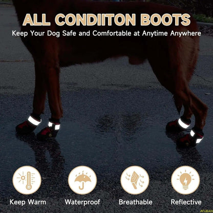 Waterdichte Hondenlaarzen met Antislip Zool voor Optimaal Comfort