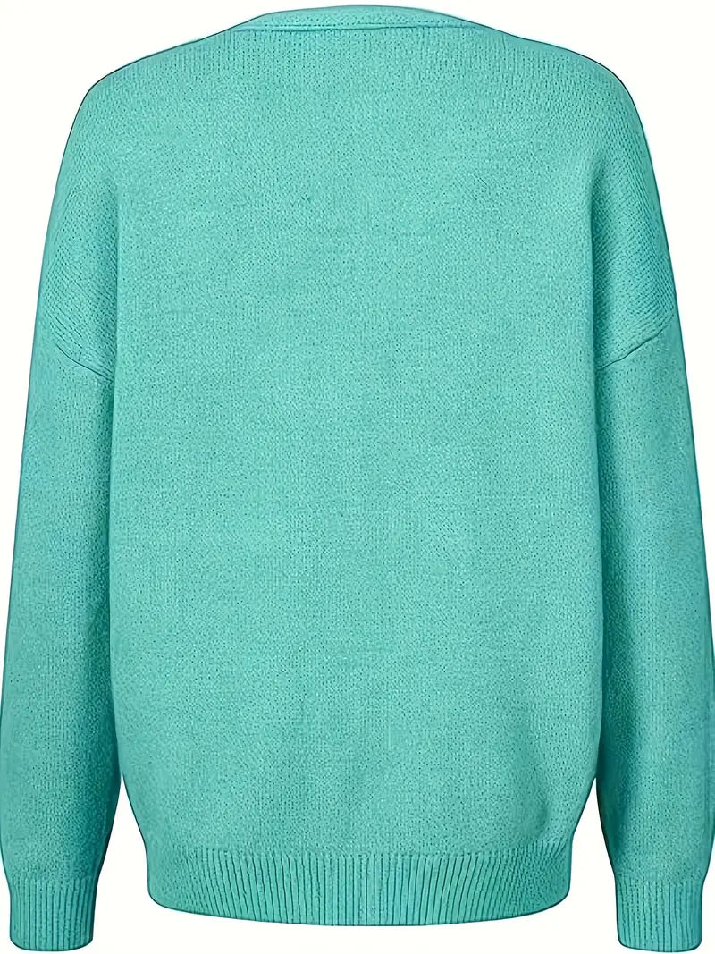 Gebreide Pullover voor Dames - Stijlvolle Trui met Uitgesneden Detail