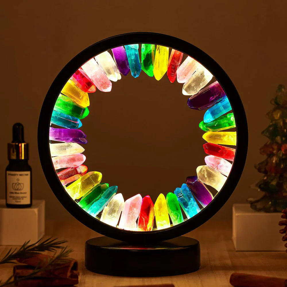 Kwarts Kristal Lamp Regenboog Effect Energiebalans