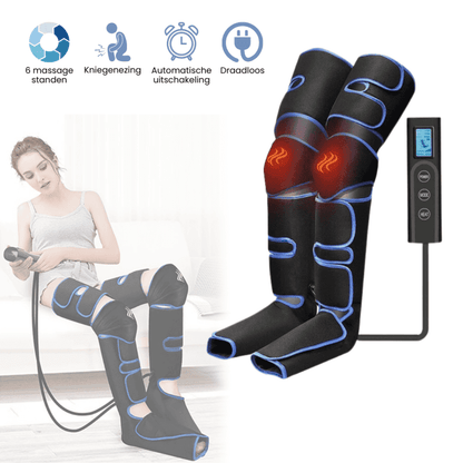 Beenmassage Apparaat 360° met Warmte voor Actieve Benen