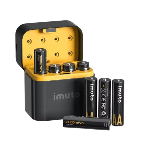 Snelle 8-Slot Batterijlader voor AA Lithium Batterijen - Velinix