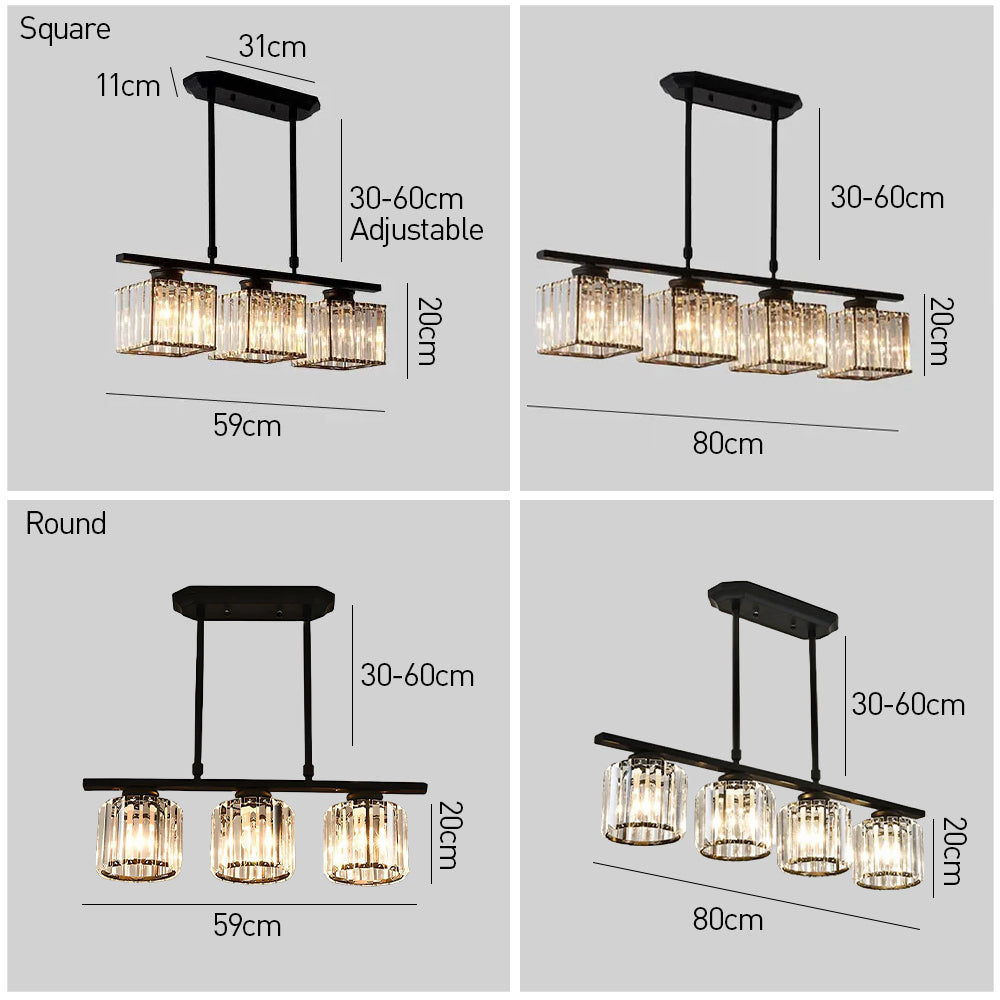 Moderne Hanglamp Art Deco Stijl Glazen Kroonluchter