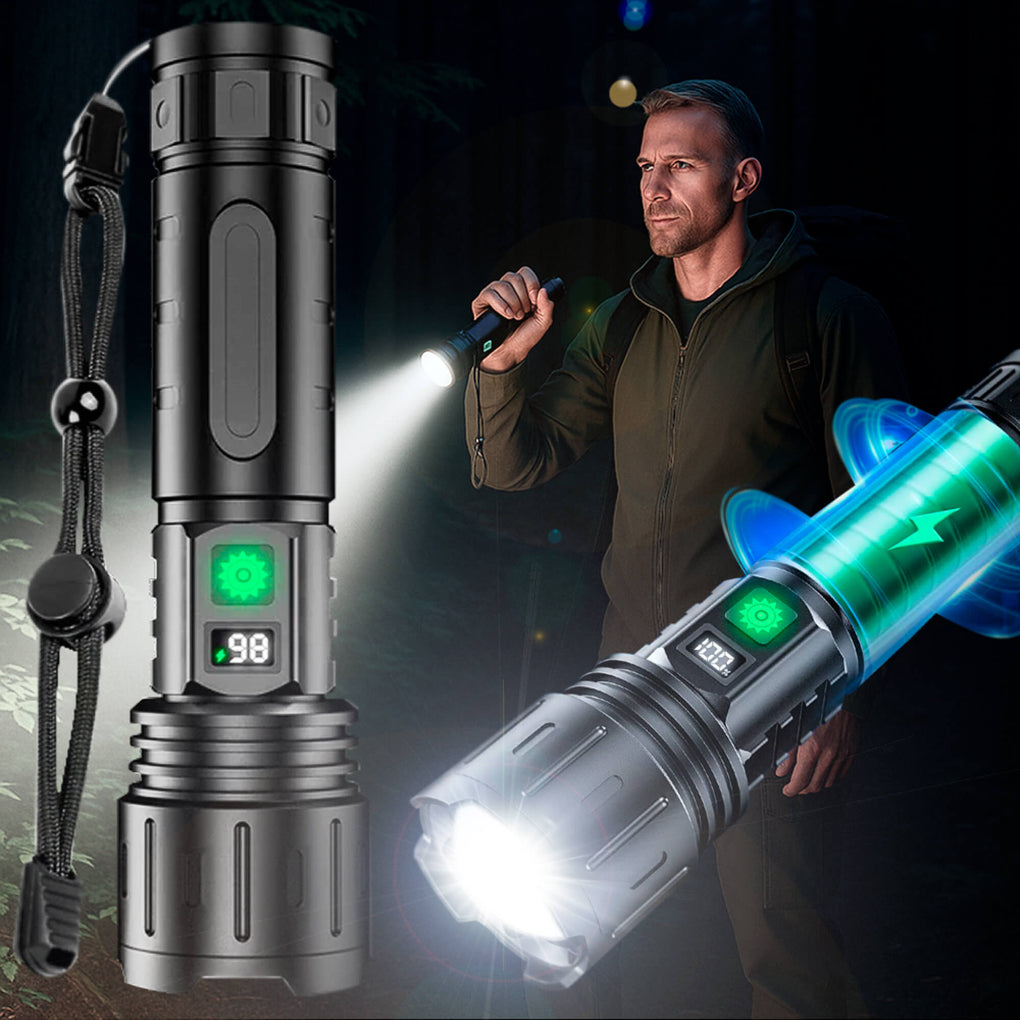 Zaklamp Nachtzicht Oplaadbaar met Sterke LED Licht - Velinix