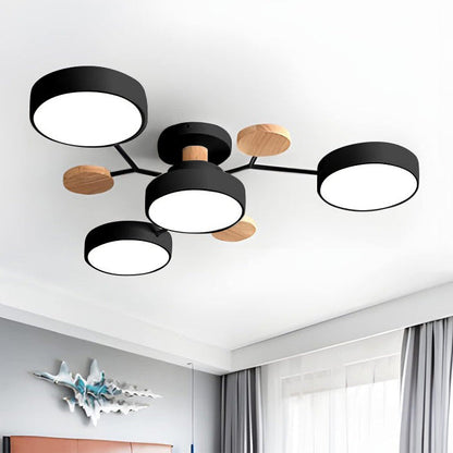 Ronde LED Plafondlamp Modern Woonkamer Lamp Dimbaar