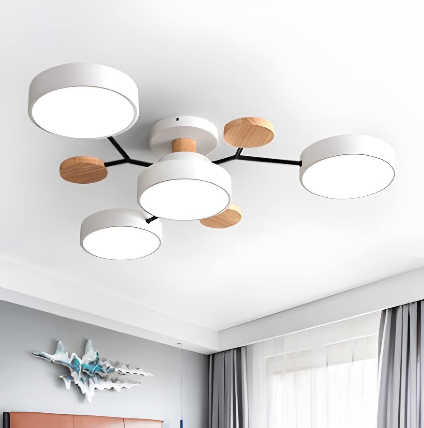 Ronde LED Plafondlamp Modern Woonkamer Lamp Dimbaar