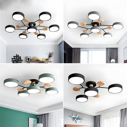 Ronde LED Plafondlamp Modern Woonkamer Lamp Dimbaar