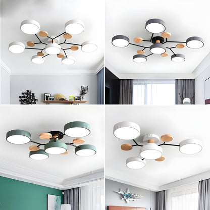 Ronde LED Plafondlamp Modern Woonkamer Lamp Dimbaar