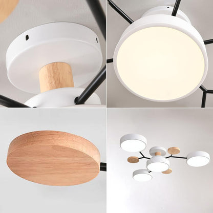 Ronde LED Plafondlamp Modern Woonkamer Lamp Dimbaar