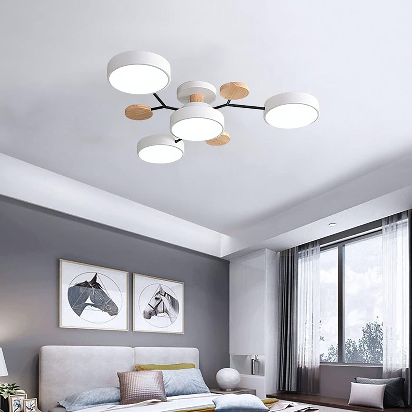 Ronde LED Plafondlamp Modern Woonkamer Lamp Dimbaar