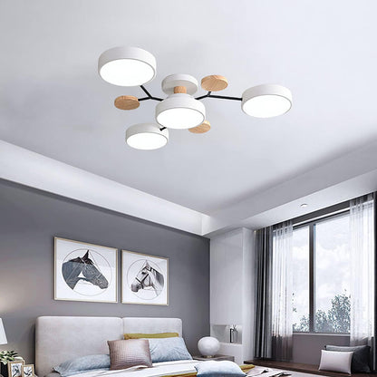 Ronde LED Plafondlamp Modern Woonkamer Lamp Dimbaar