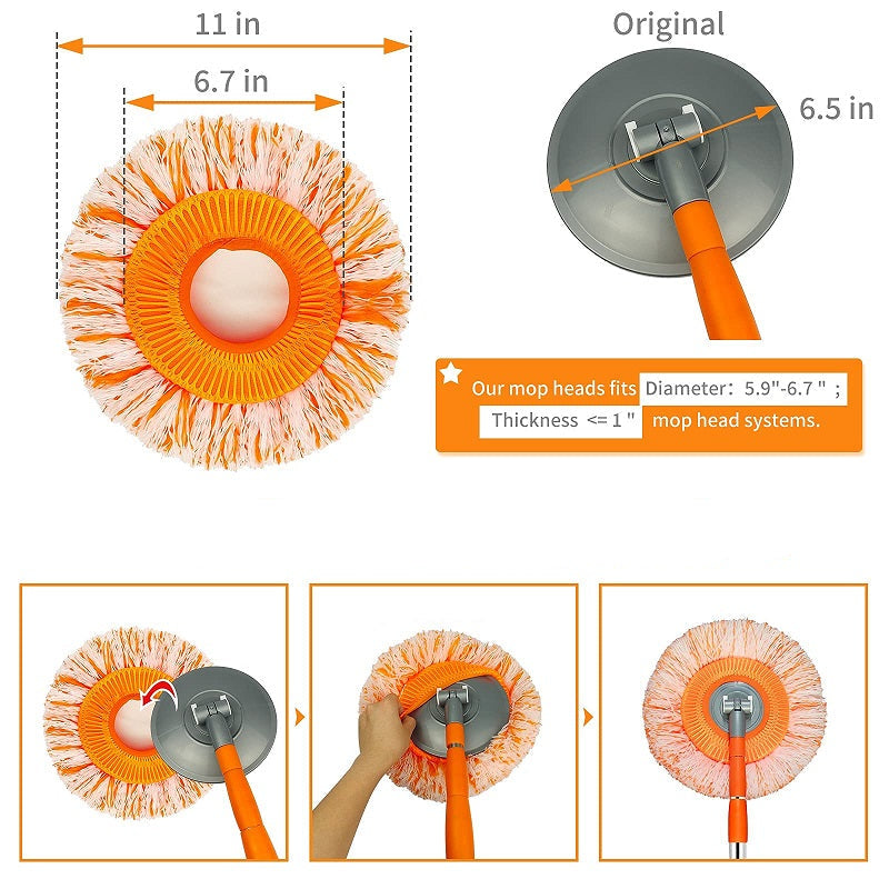360° Roteerbare Schoonmaakmop LuxaMop voor Efficiënte Reiniging