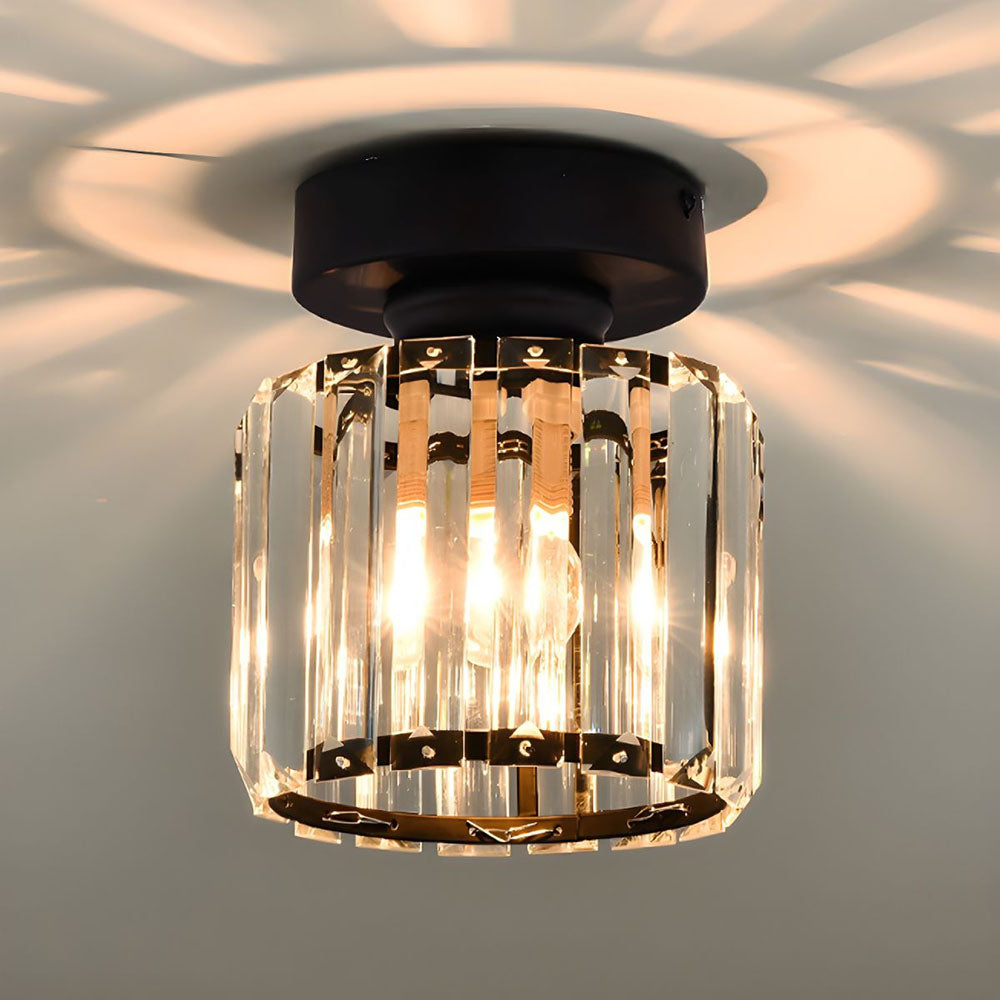 Zwart Plafondlamp Modern LED Flush Design