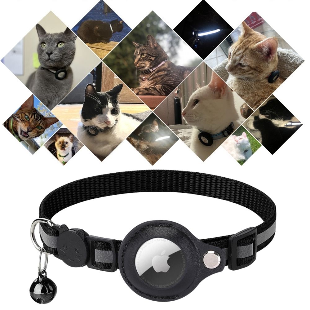 GPS Tracker Halsband voor Katten met Snelsluiting en Reflectie