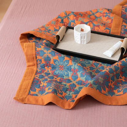 Zes-laags Katoenen Quilt Blauw Patroon Soft