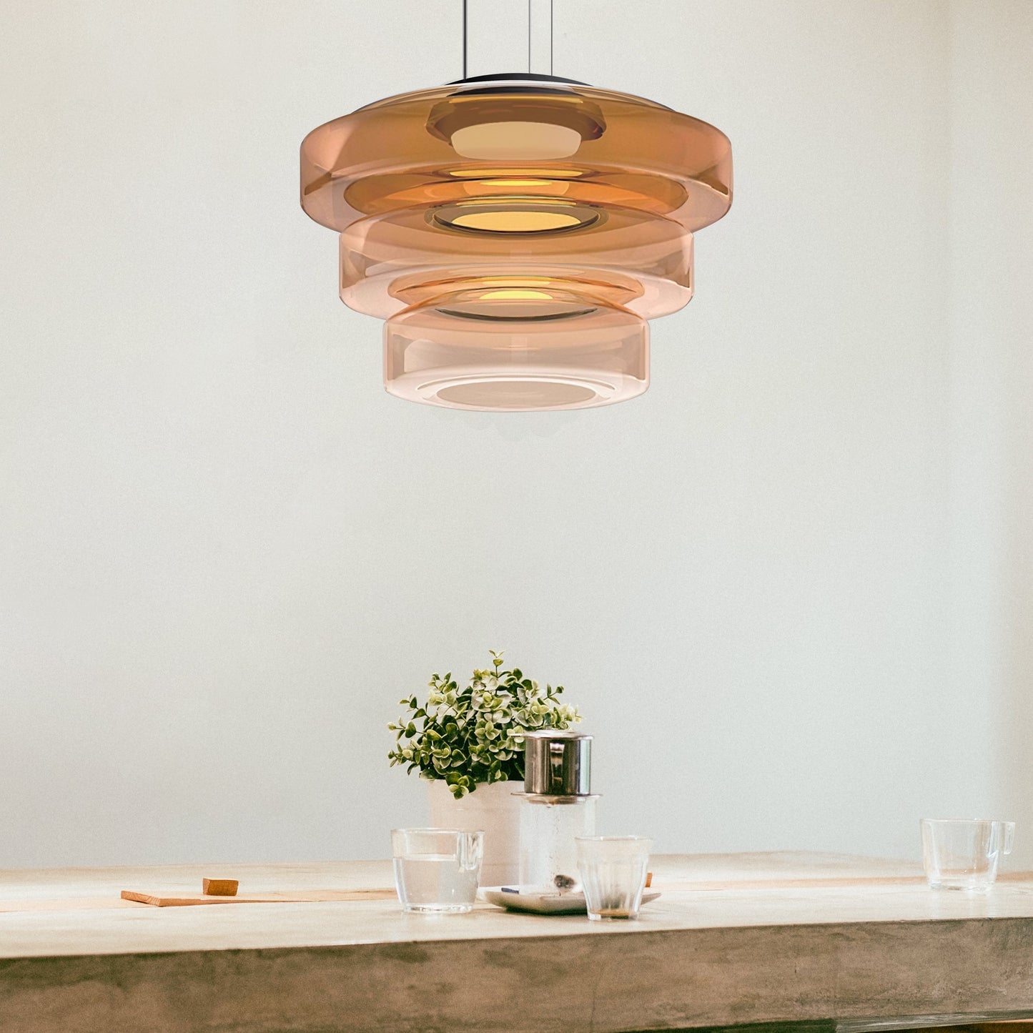 Hanglamp Glazen Bauhaus Design Modern Verstelbaar