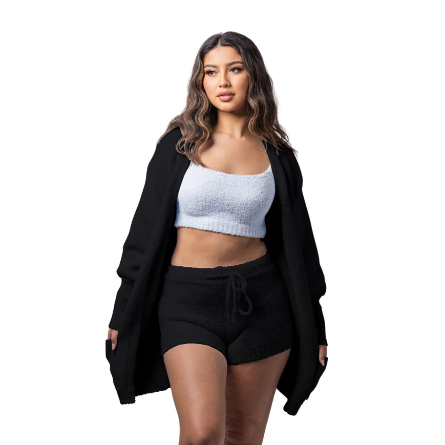 Zachte Pyjama Set voor Vrouw Comfortabel en Chique