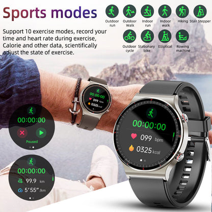 Medische Smartwatch EKG met SpO2 en Hartslag-monitoring Waterdicht