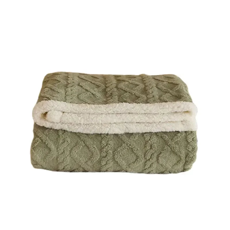 Zachte Lamswol Deken Warm voor Winter Comfort