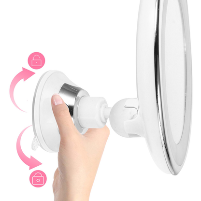 LED Make-up Spiegel 360° Rotatie met Verlichting Vergroot