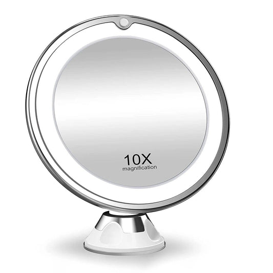 LED Make-up Spiegel 360° Rotatie met Verlichting Vergroot - Velinix