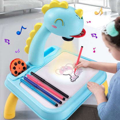 Kleurentekening Tafel met Projector voor Kinderen - Velinix