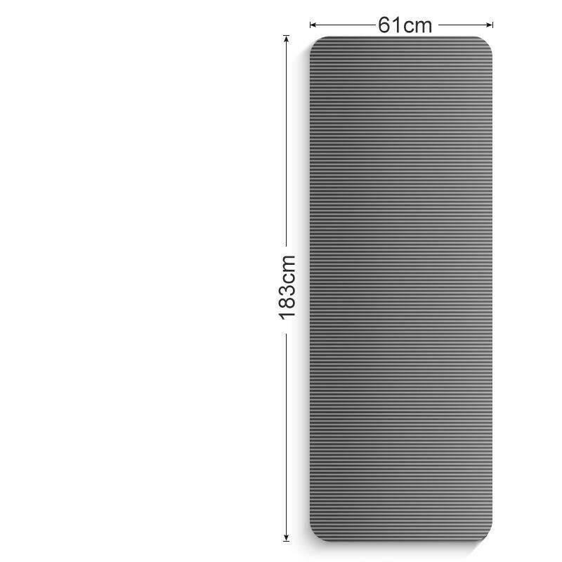 Yoga Mat Zwarte Anti-slip Fitness Mat