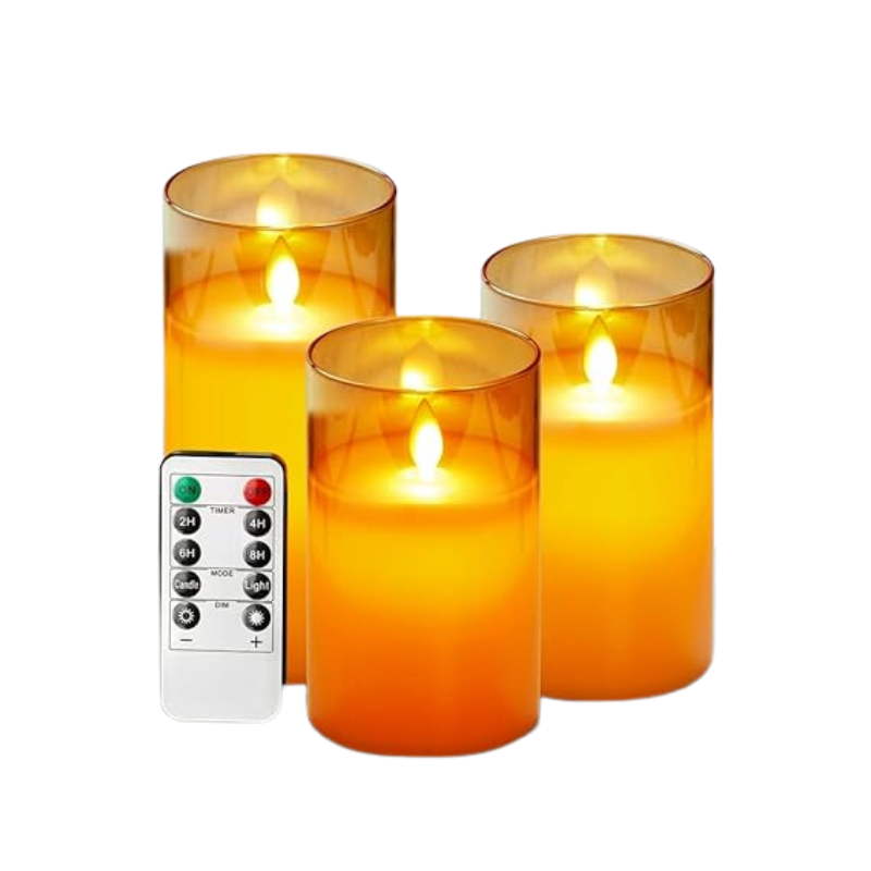LED Kaarsenset Dimbaar met Afstandsbediening voor Sfeer