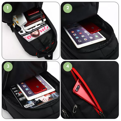Rugzak voor Laptop met Nylon en Tassel Details